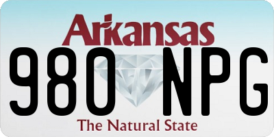 AR license plate 980NPG