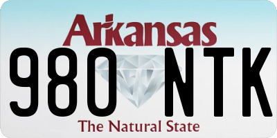 AR license plate 980NTK