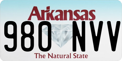 AR license plate 980NVV