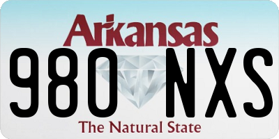 AR license plate 980NXS