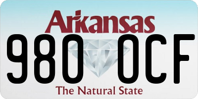AR license plate 980OCF