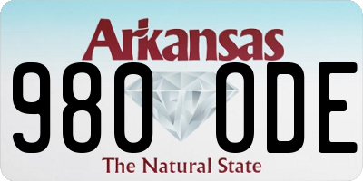 AR license plate 980ODE