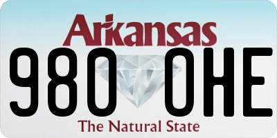 AR license plate 980OHE
