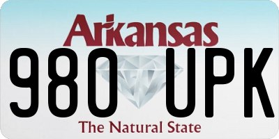 AR license plate 980UPK