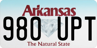 AR license plate 980UPT