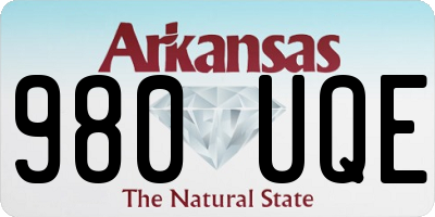AR license plate 980UQE