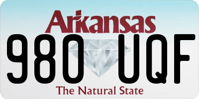 AR license plate 980UQF