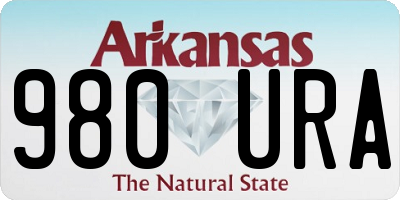 AR license plate 980URA