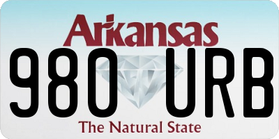 AR license plate 980URB
