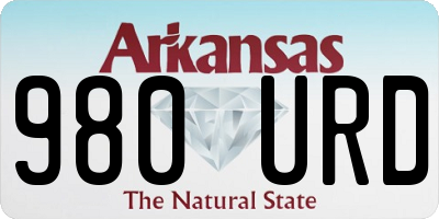 AR license plate 980URD