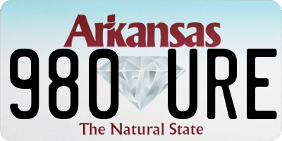 AR license plate 980URE