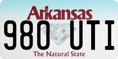 AR license plate 980UTI