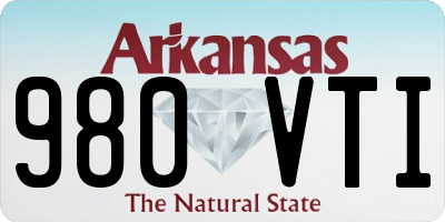 AR license plate 980VTI