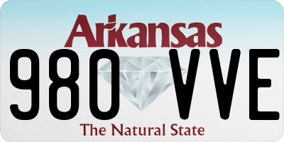 AR license plate 980VVE