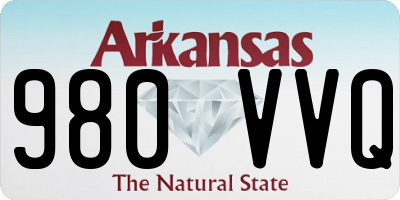 AR license plate 980VVQ
