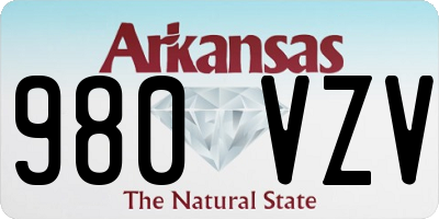 AR license plate 980VZV