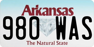 AR license plate 980WAS