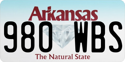 AR license plate 980WBS
