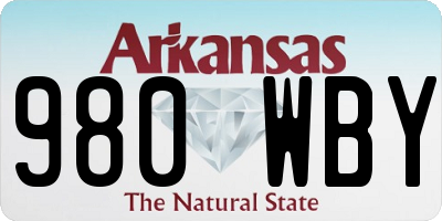 AR license plate 980WBY