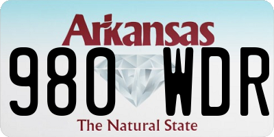 AR license plate 980WDR