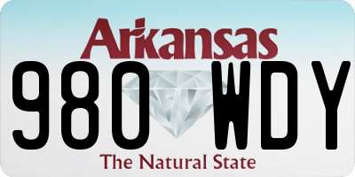 AR license plate 980WDY