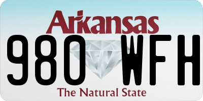 AR license plate 980WFH