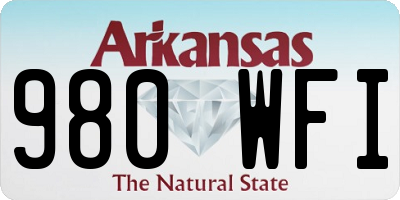 AR license plate 980WFI