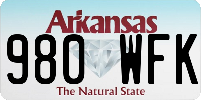 AR license plate 980WFK