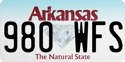 AR license plate 980WFS
