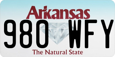 AR license plate 980WFY