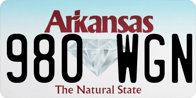 AR license plate 980WGN