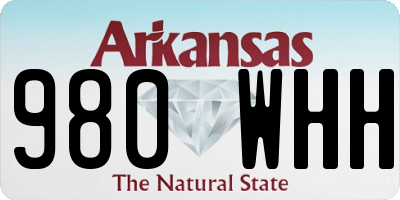 AR license plate 980WHH
