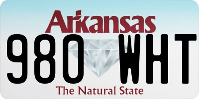AR license plate 980WHT
