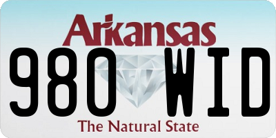 AR license plate 980WID