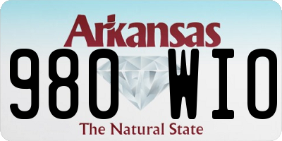AR license plate 980WIO