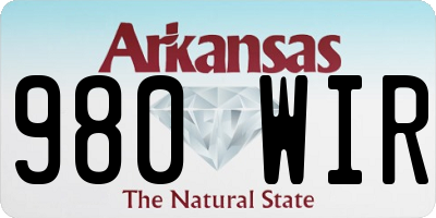 AR license plate 980WIR