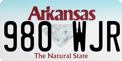 AR license plate 980WJR
