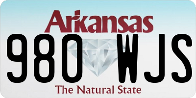 AR license plate 980WJS