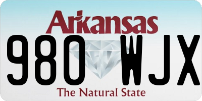 AR license plate 980WJX