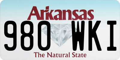 AR license plate 980WKI