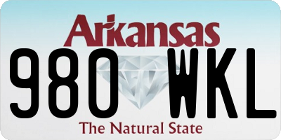 AR license plate 980WKL