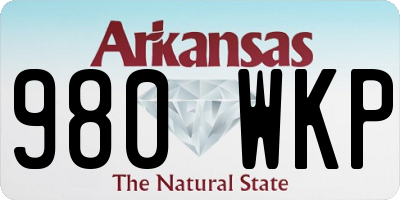 AR license plate 980WKP