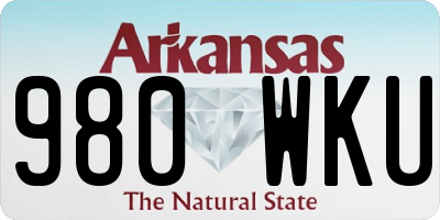 AR license plate 980WKU
