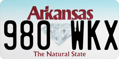 AR license plate 980WKX