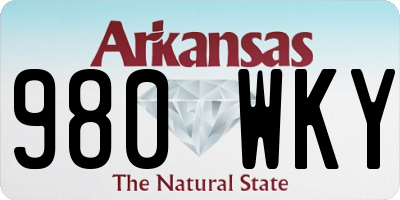 AR license plate 980WKY