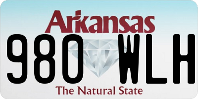 AR license plate 980WLH
