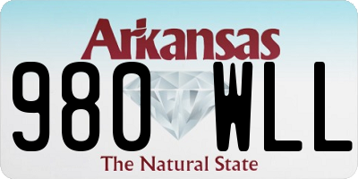 AR license plate 980WLL