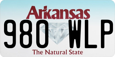 AR license plate 980WLP