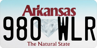 AR license plate 980WLR