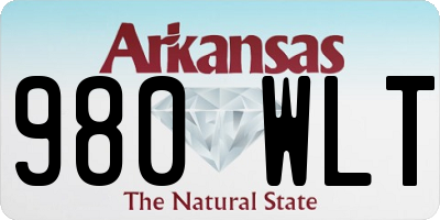 AR license plate 980WLT